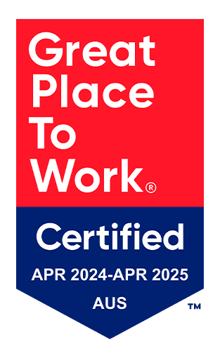 Great Place To Work Certified - April 2024 to April 2025 - Australia